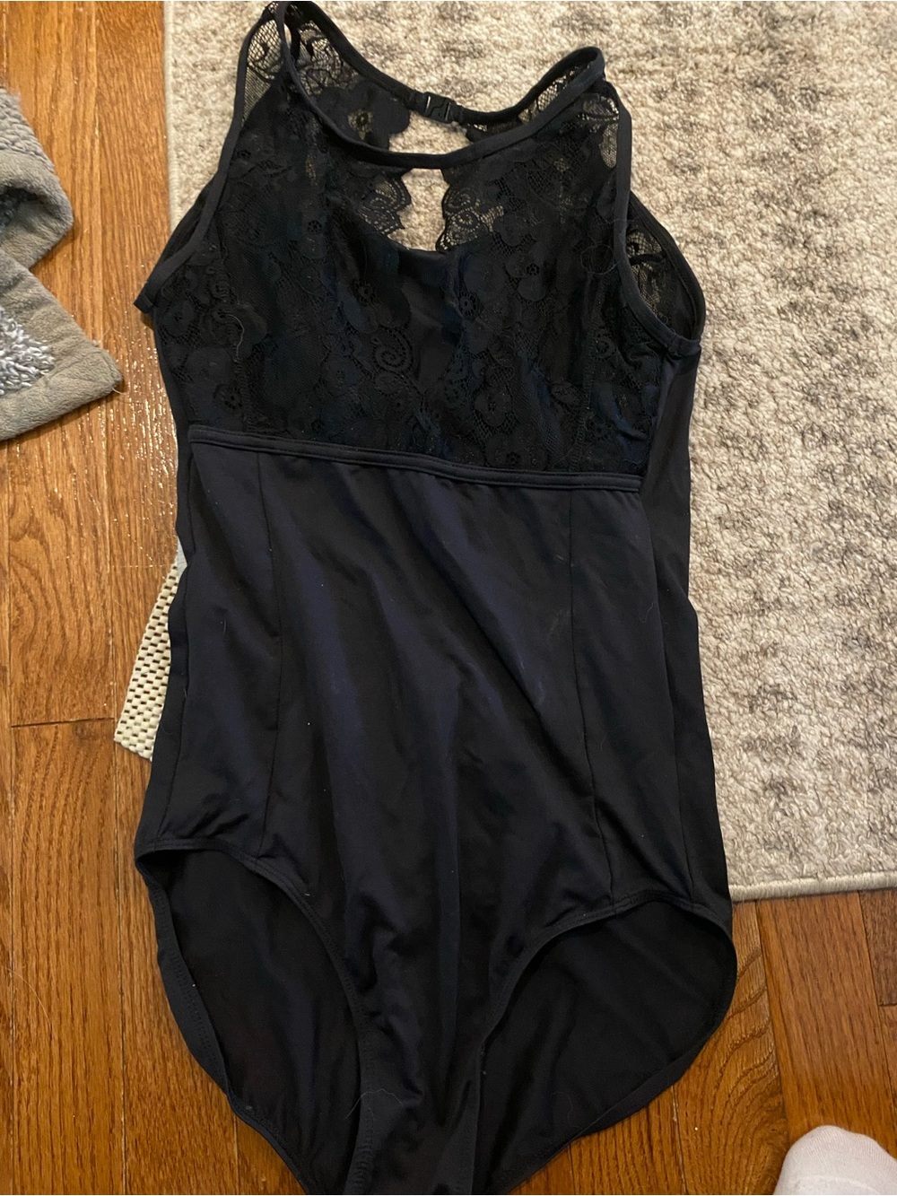 Black Lace Tank Bodysuit